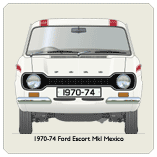 Ford Escort MkI Mexico 1970-74 (Red) Coaster 2